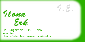 ilona erk business card